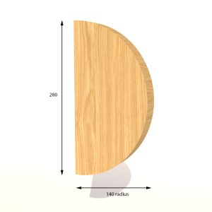 Victorian Ash Door Handle 280x140