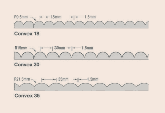 Silhouette Convex Interior Wall Architectural Panels