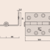 15. STAINLESS STEEL HOSPITAL HINGE