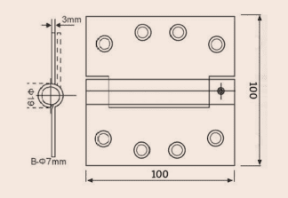 Stainless Steel Spring Hinges