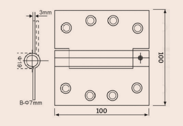Spring Hinge Dimensions Stainless Steel Spring Hinges - Architectural Supplies