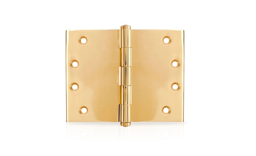 5. Solid Polished Brass Hinge