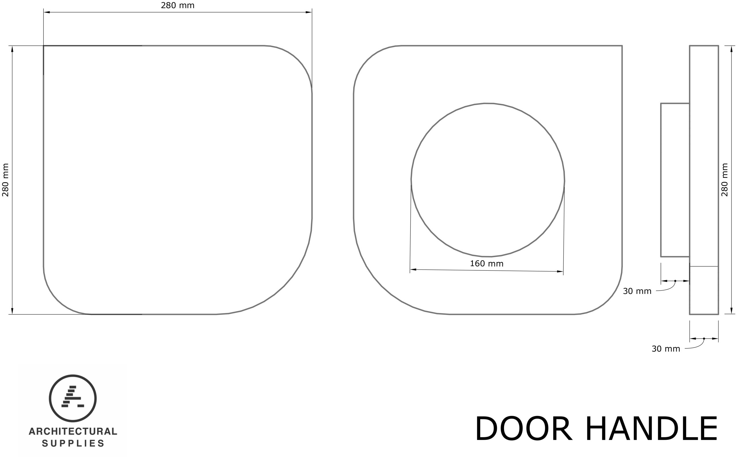 Entrance Door Handle Paddle